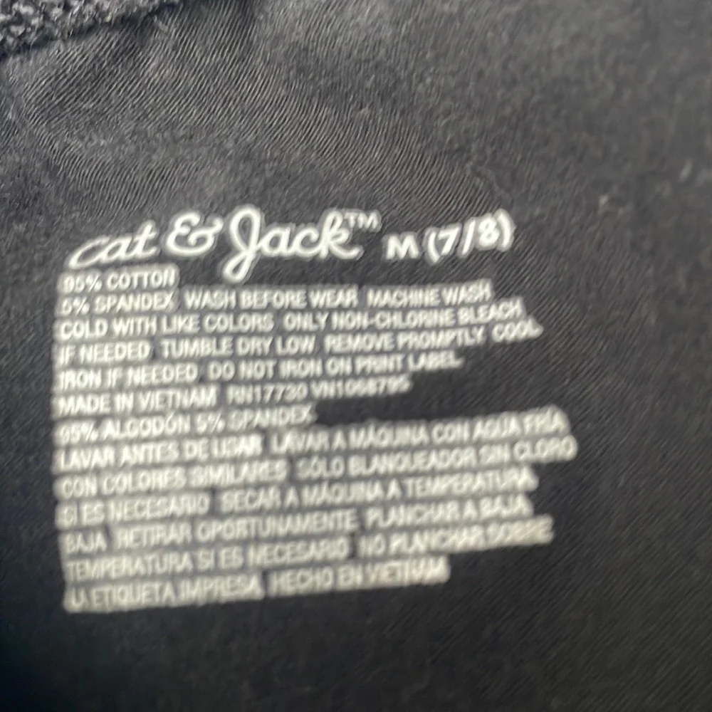 Cat and jack black legging capris